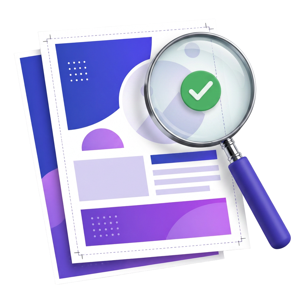 A print-ready poster shown with crop marks and a dashed bleed border.